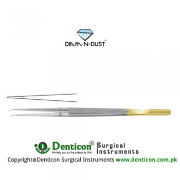 Diam-n-Dust™ Micro Suturing Forcep Straight - With Counter Balance Stainless Steel, 25 cm - 9 3/4"